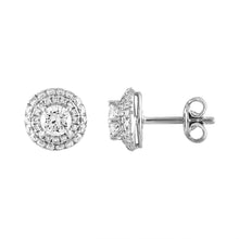 Load image into Gallery viewer, Tresorra 18K White Gold Diamond Earrings
