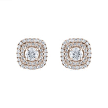 Load image into Gallery viewer, Tresorra 18K White Gold Diamond Earrings
