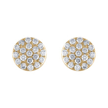 Load image into Gallery viewer, Tresorra 18K Yellow Gold Diamond Cluster Earring
