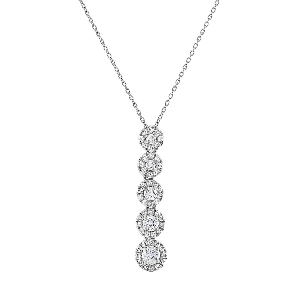 Tresorra 18K White Gold Diamond Necklace