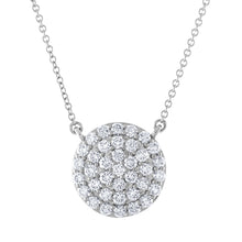 Load image into Gallery viewer, Tresorra 18K White Gold Large Cluster Diamond Necklace
