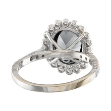 Load image into Gallery viewer, Tresorra 18K White Gold Diamond &amp; Gray Spinel Ring
