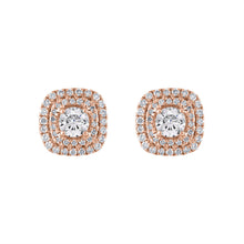 Load image into Gallery viewer, Tresorra 18K Rose Gold Diamond Earrings
