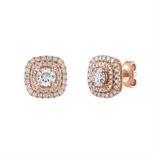 Load image into Gallery viewer, Tresorra 18K Rose Gold Diamond Earrings
