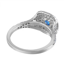 Load image into Gallery viewer, Tresorra 18K White Gold Diamond Sapphire Ring
