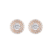 Load image into Gallery viewer, Tresorra 18K Rose Gold Diamond Earrings
